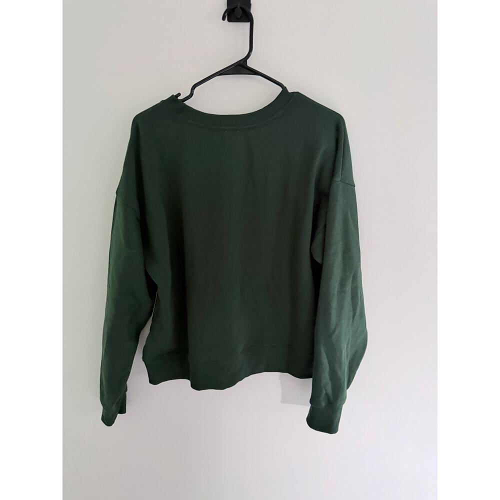 NWT Anthropologie Maeve x Natalia Bagniewska Cocktail Sweatshirt Green-Size M - Picture 9 of 9